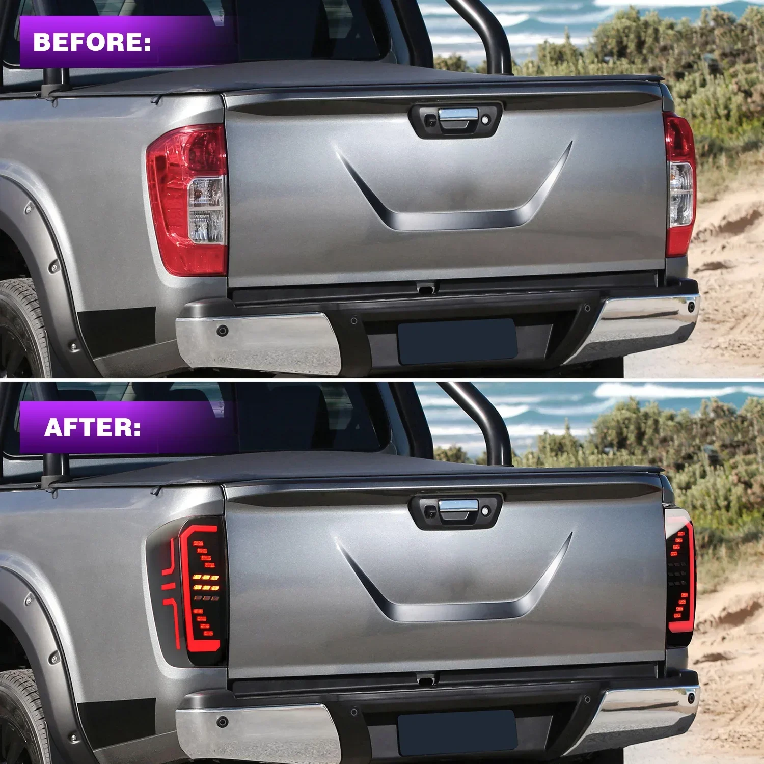 

#for Car Styling LED Tail Light Red Rear Tail Light Brake Lamp Brake Light Warning Lamp For Nissan Navara 2015-2020