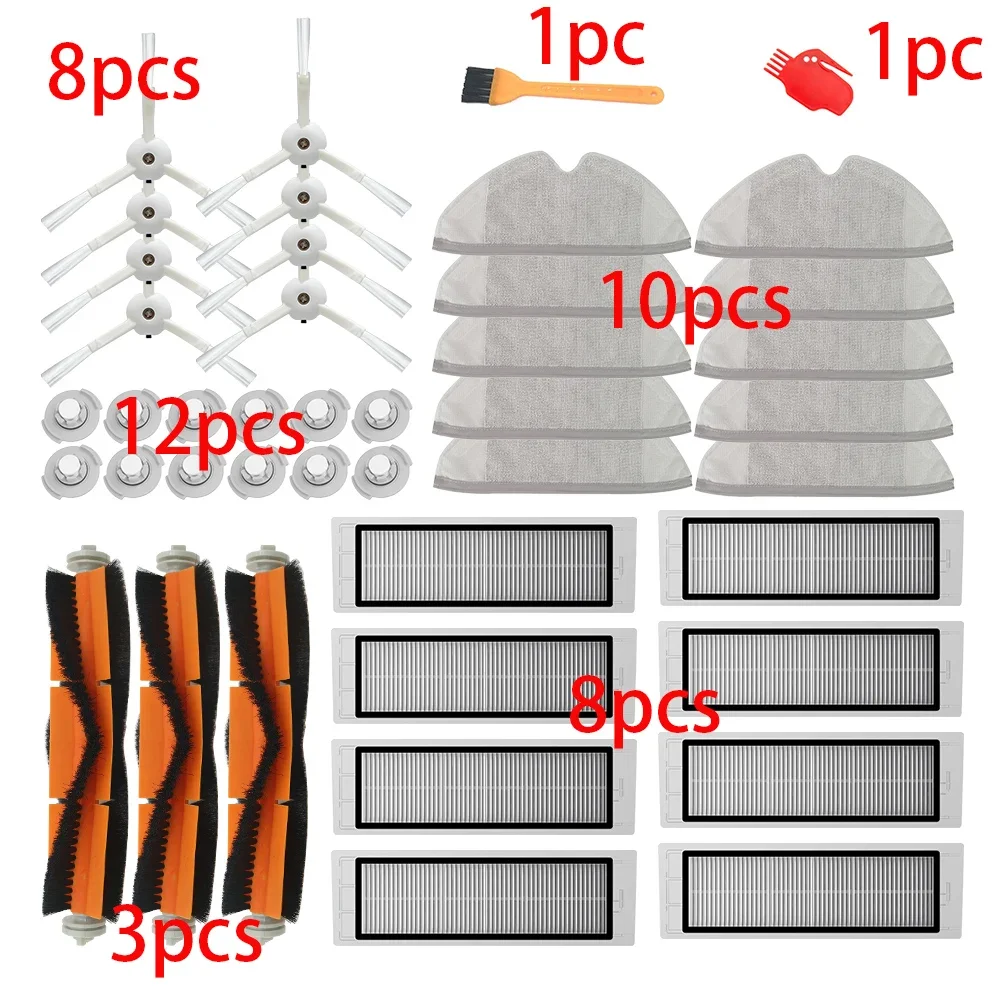 メインブラシサイドブラシhepaフィルターのための適切なxiaomi真空2 roborock s50 xiaomi roborock miロボット部品フィルター