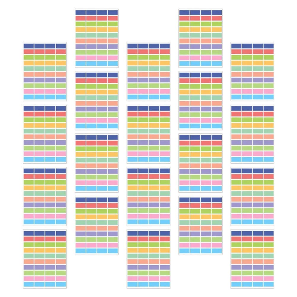 

20 Sheets Waterproof Label Stickers High Grade Self-Adhesive Classification Tags for Home Office Kitchen Seasoning Storage