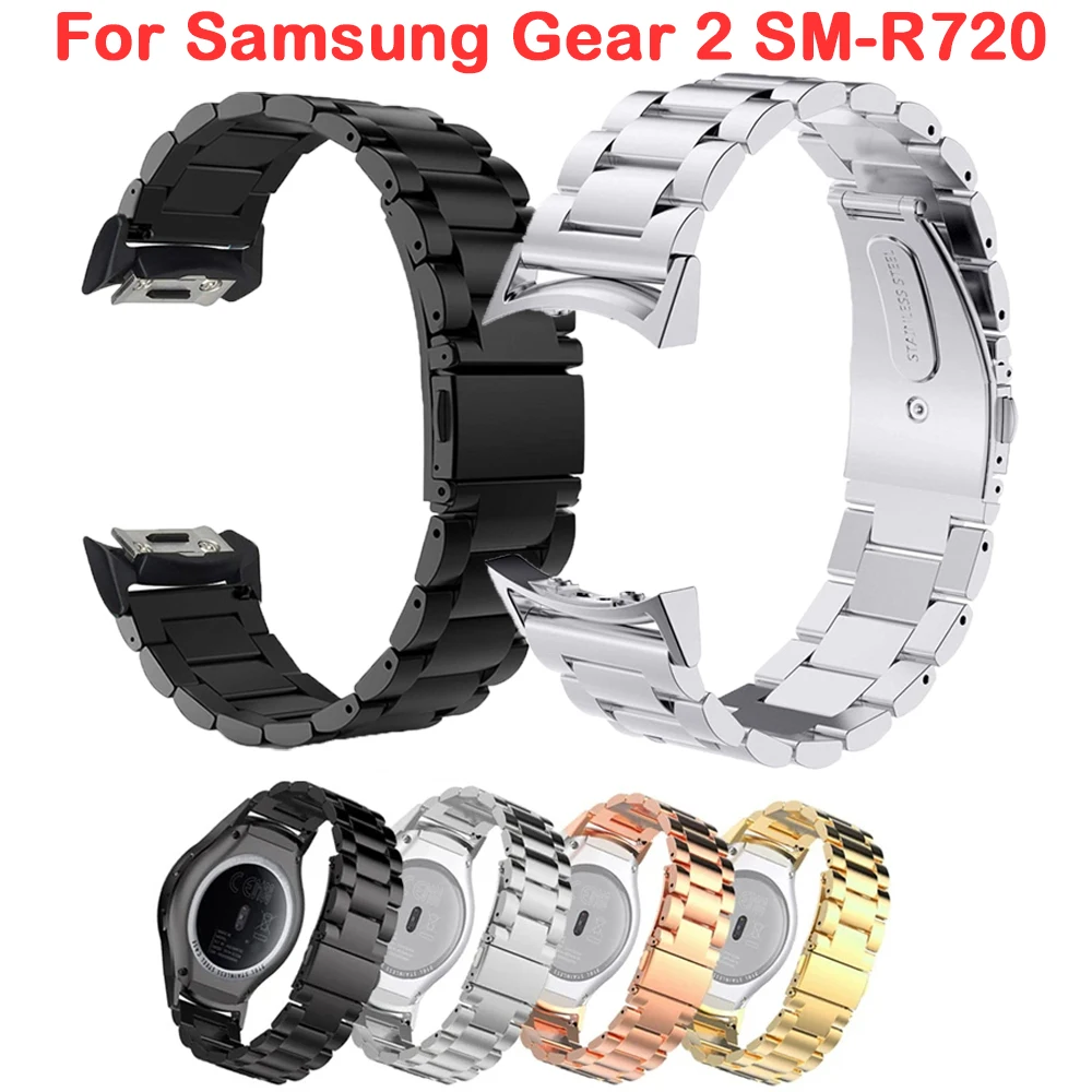 For Samsung Gear S2 Band Stainless Steel Strap Business Bracelet For Samsung Gear S2 SM-720 Metal Wristband Correa Accessories