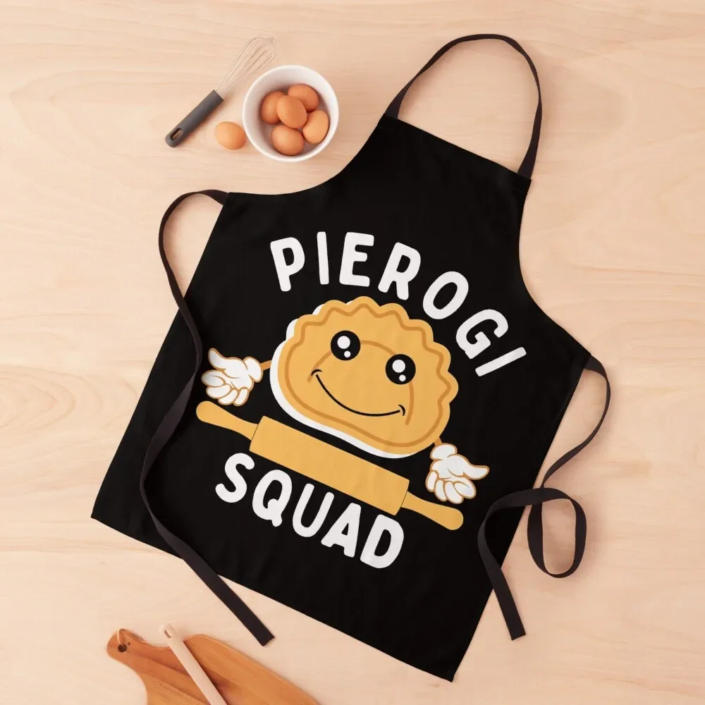 

Pierogi Squad Polish Pierogies Poland Xmas Family Matching Apron Hairdressing Barista Apron