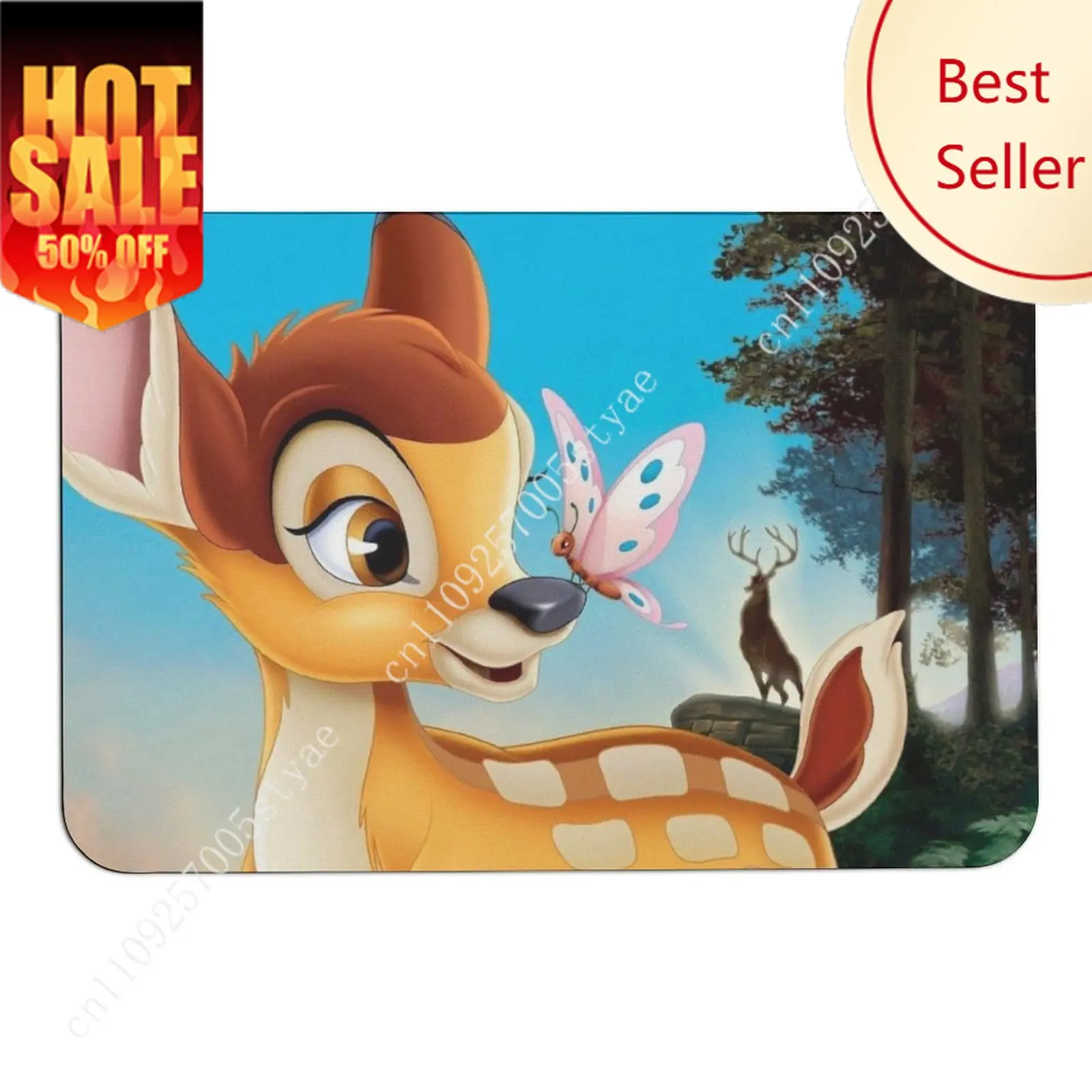 

Bambi Doormat Disney Cartoon Rug Floor Mats Welcome Porch Home Holiday Party Decor Carpet Gifts Custom Non-Slip Rugs Cosplay