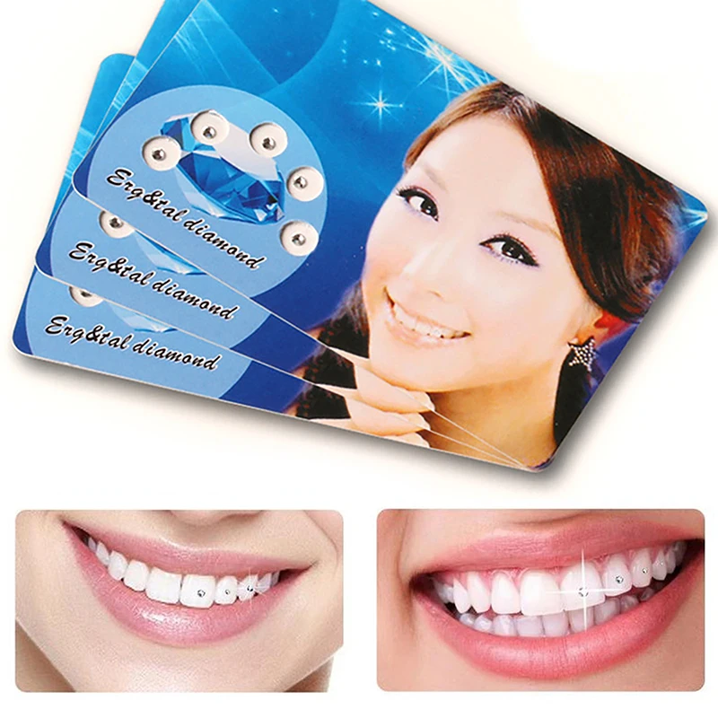 5Pcs/Card Dental Crystal Tooth Stones Tooth Crystal Diamond Teeth Decoration Jewelry Teeth Whitening Product Teeth Ornament