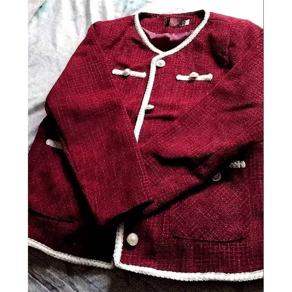 Primavera otoño nuevo abrigo corto informal versátil para mujer talla grande moda suelta Chaqueta corta femenina de gama alta 5XL