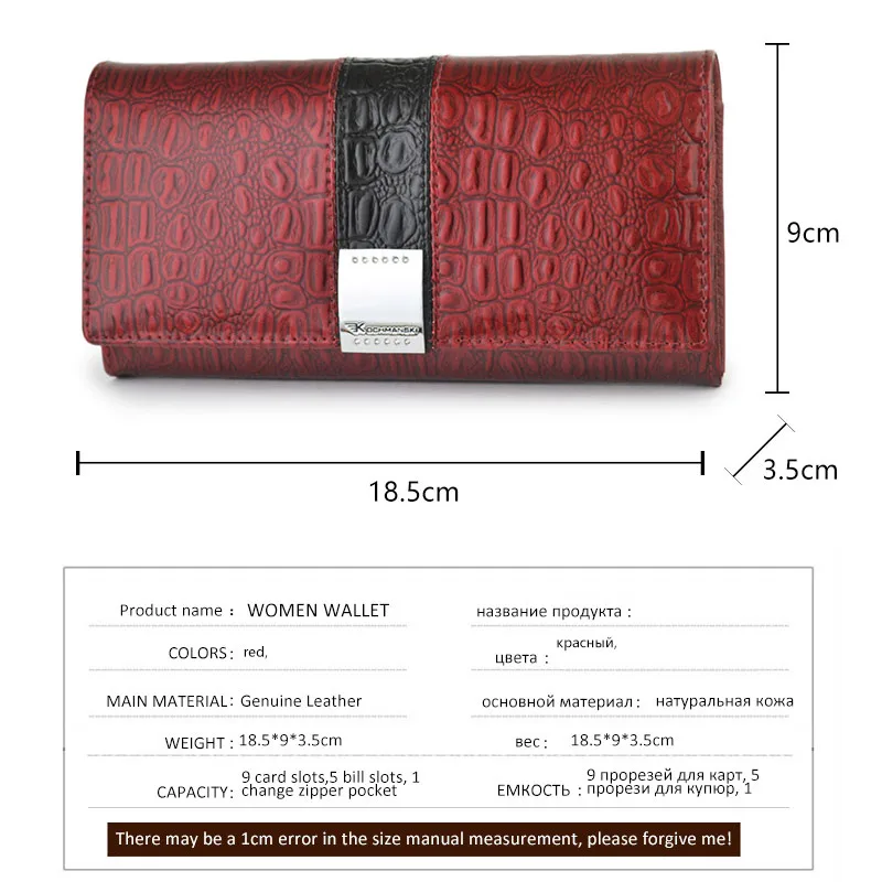 Women Wallet Genuine Leather Luxury Female Designer Clutch Coin Purses Ladies Card Holder Bags Multifunction Women's Wallet