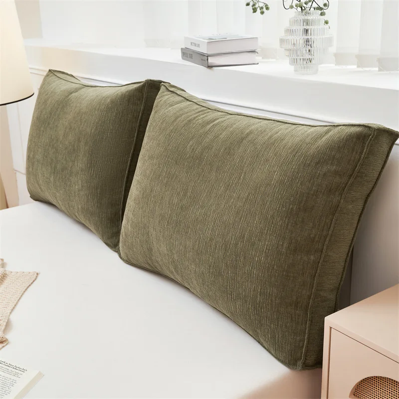 Pillow Headboard Large Backrest Cushion Living Room Sofa Cushion Bed Soft Padded Cushion Pillow Backrest Large Headrest