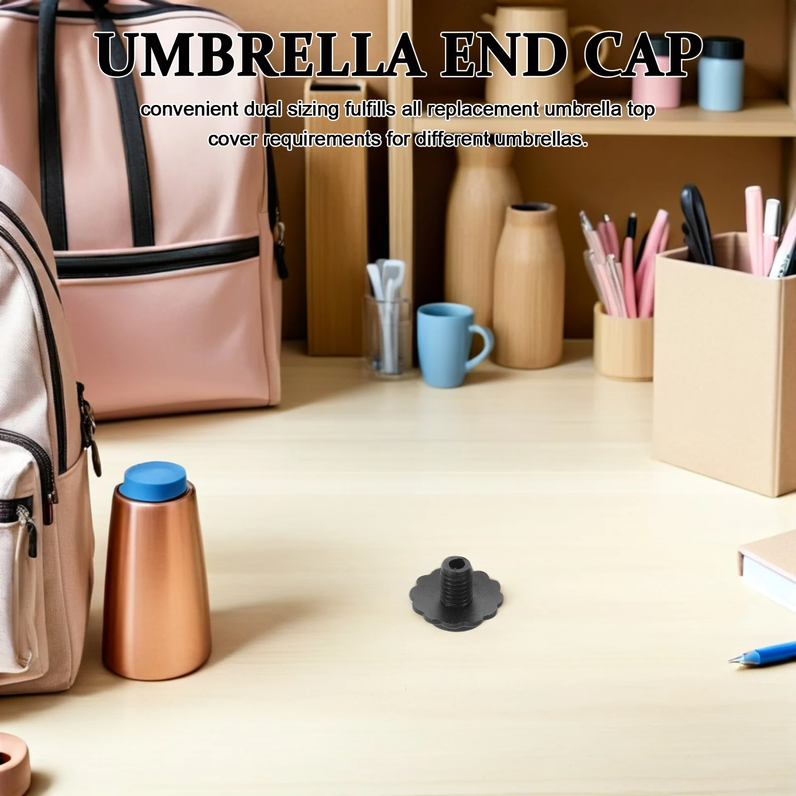 

8Pcs Umbrella Tips Cap 8mm Top Cover Repair Parts Universal Compatibility Sturdy Construction Precision Design Easy Installation