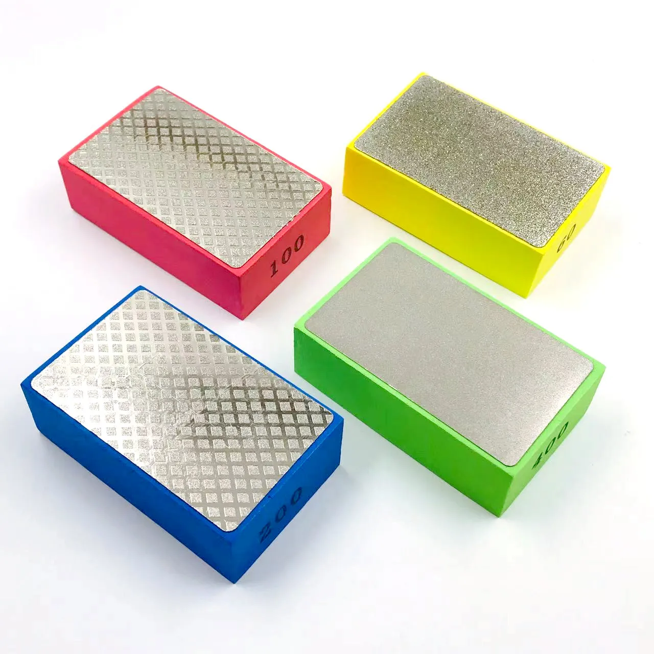 RSMXYO Diamant-Handpolierpads 95mmx58mm Fliesen-Glas-Schleifblock-Pad Stein Marmor Keramik Schleifscheibe – Detail 1