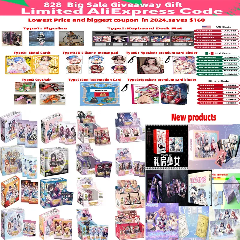 Goddess Story NS12 Cards Full Set, Girl Party Maiô, Bikini Banquete, Booster Boxs, Waifu Cards, Hobbies Gift, Mais novo, 2023