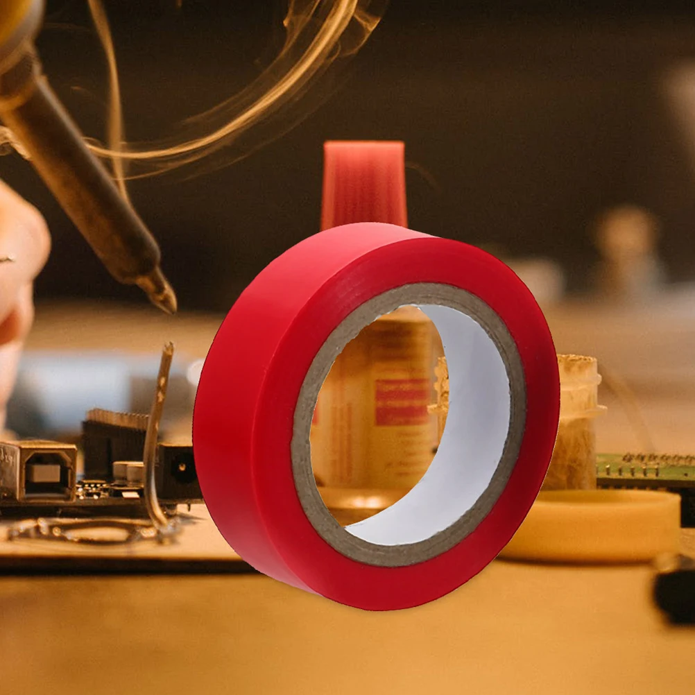 

10PCS 15mmx10m Colored Electrician Set High Temp Wire Wire Electrical Insulating Tape Wrapping Wiring Tape Wrapping