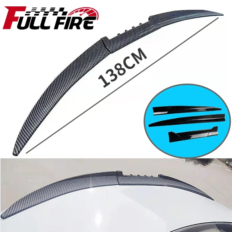 Car Universal Roof Spoiler Tail Spoiler Trunk Wing DIY Refit Spoiler wing  racing trunk