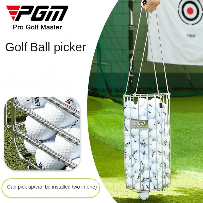 

PGM Golf Supplies Golf Ball Picker Can Pick Up/install Without Bending Over and Can Hold 140 Balls