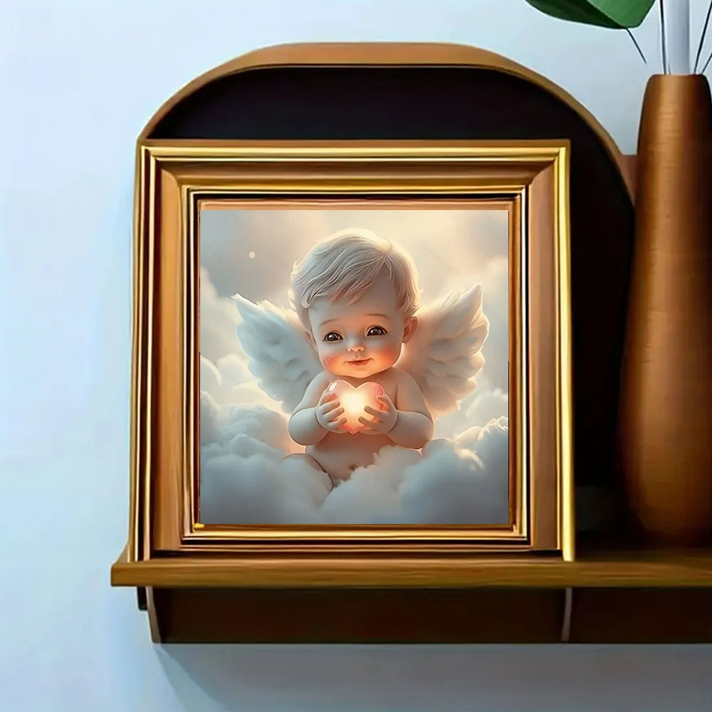 Love Little Angel Diamond Painting Set 1 Set, DIY Adult Full Diamond Home Decoration Painting Set, Adult Frameless Crafts - view 3