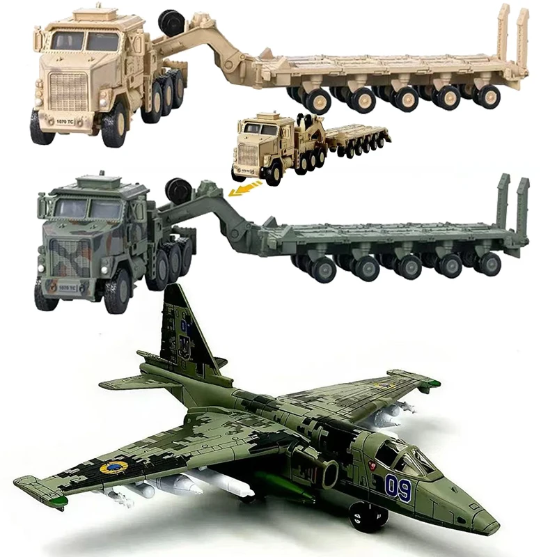 

1:72 военная серия 4D транспортный автомобиль в пустыне M1070 зеленый/желтый трактор-прицеп модель самолета игрушки для детей рождественские подарки