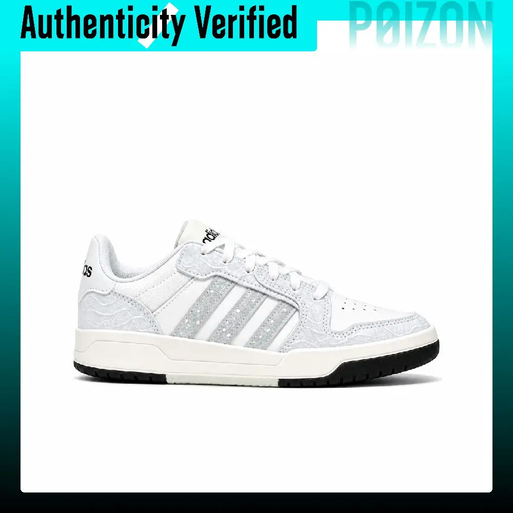 Adidas ENTRAP Skate Shoes Unisex Low-top White Black Silver Multicolor JI2546(Team1428)