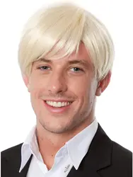 Men Short Blonde Jeffrey Dahmer Blonde Wigs for Cobra Karate Cosplay Anime Halloween | Blonde Male Wig Mens Blonde Malfoy Wig