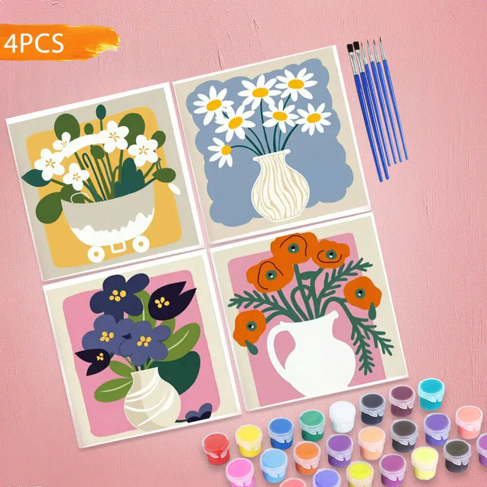 Kit de pintura por números, escena de pueblo mediterráneo, lienzo, arte, pintura a mano, paisaje, pintura al óleo Digital DIY, dibujo, decoración del hogar