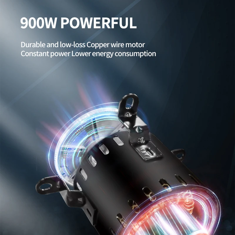 Soffiatore per asciugatrice da pavimento ad alta efficienza con temporizzazione della velocità 20253 con maniglia e ruote per movimento dell'aria