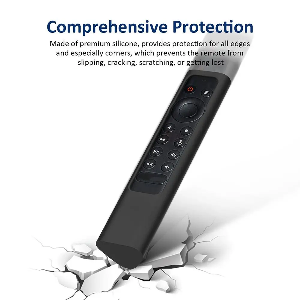 Protective Case Remote Control Case Plain Color Shockproof TV Stick Cover Silicone for NVIDIA Shield TVPro/4K HDR view 2