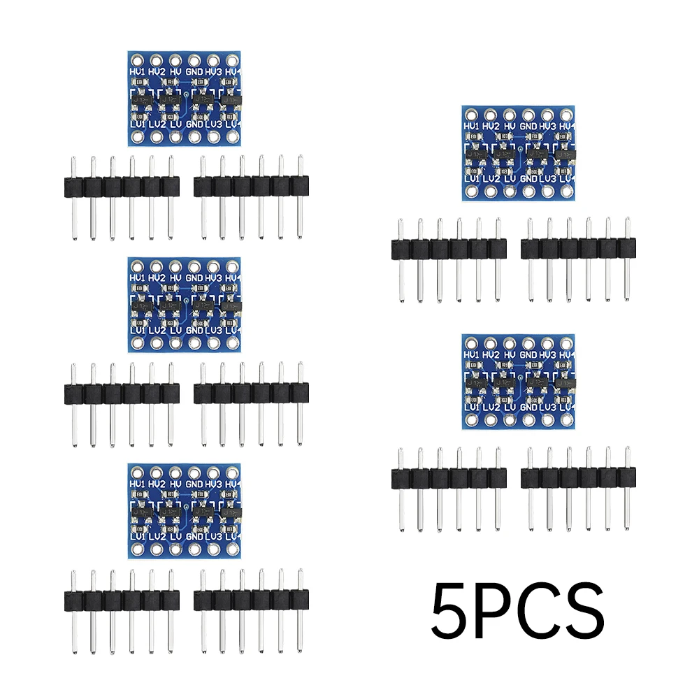 1/5/10PCS 5V 3.3V DC Logic Level Converter Bi-Directional Board Module For Arduino With Pins Diy Electronic PCB Board IIC I2C