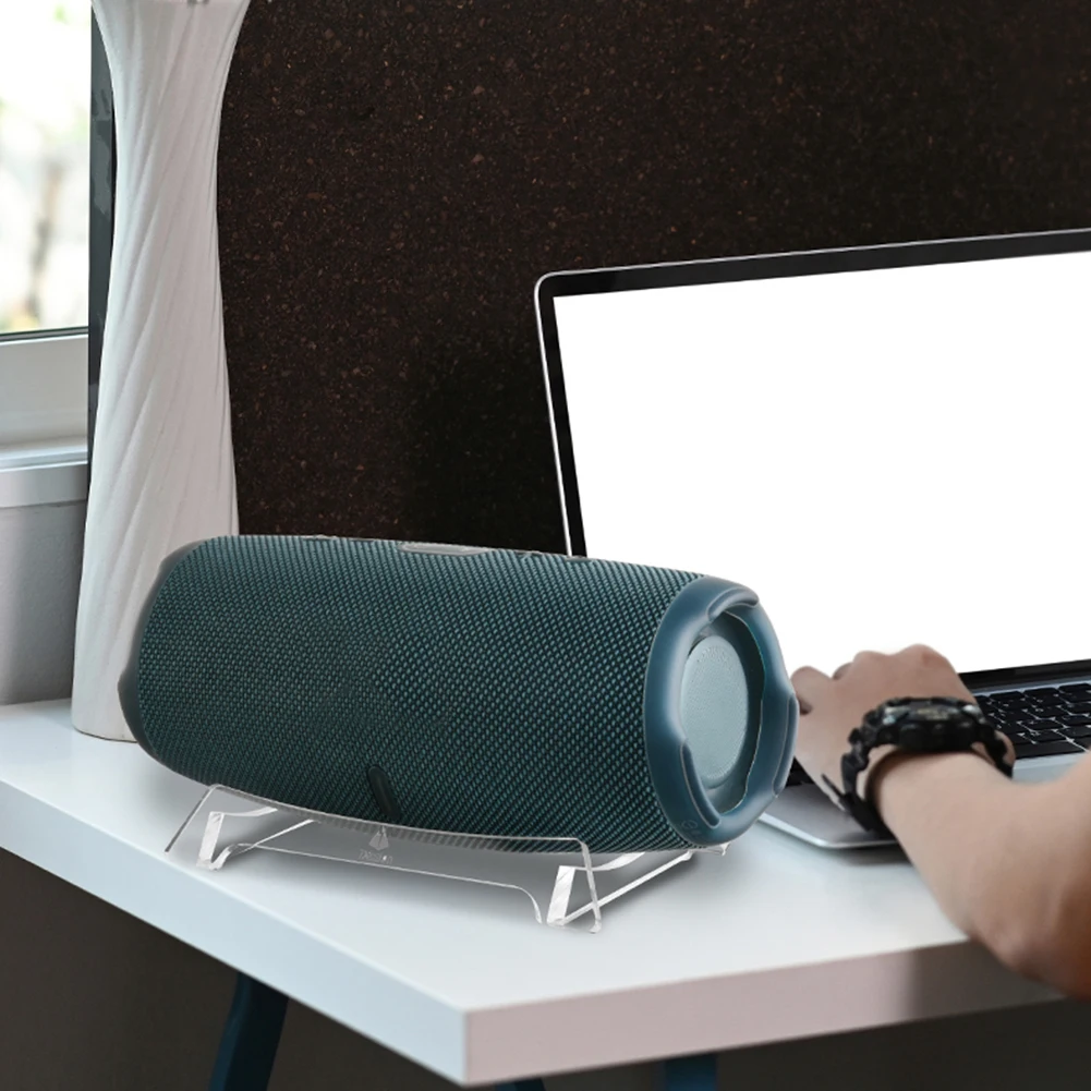 ที่วางลำโพงอะคริลิคทนต่อการสึกหรอโต๊ะจอแสดงผลเสียงชั้นวางกันลื่นลำโพงตั้งโต๊ะสำหรับเจบีแอล ชาร์จ 5/ชาร์จ 6