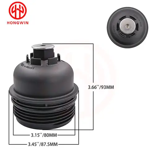 Imagen 2 del producto Tapa de filtro de aceite completa, accesorio para Hyundai Santa FE DM Tucson ix35 Maxcruze Kia Sportage Sorento 263152F001,26315-2F001 2,0 2,2 Diesel