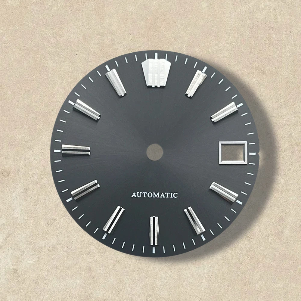 28.5mm Sunray S Dial Fit NH35/NH36/4R/7S Movement Applied Index Riveted Dial Watch Modification Accessories