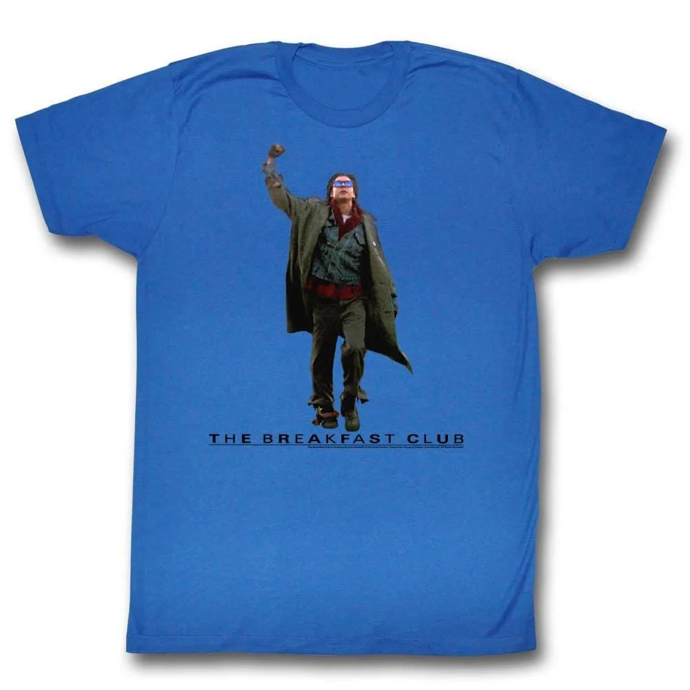 Breakfast Club Fist Pump Cutout Royal Adult T Shirt