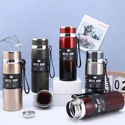 Sport Thermos Bottle Double Stainless Steel Water Bottle Vacuum Flask Portable Outdoor Car Thermal Cup