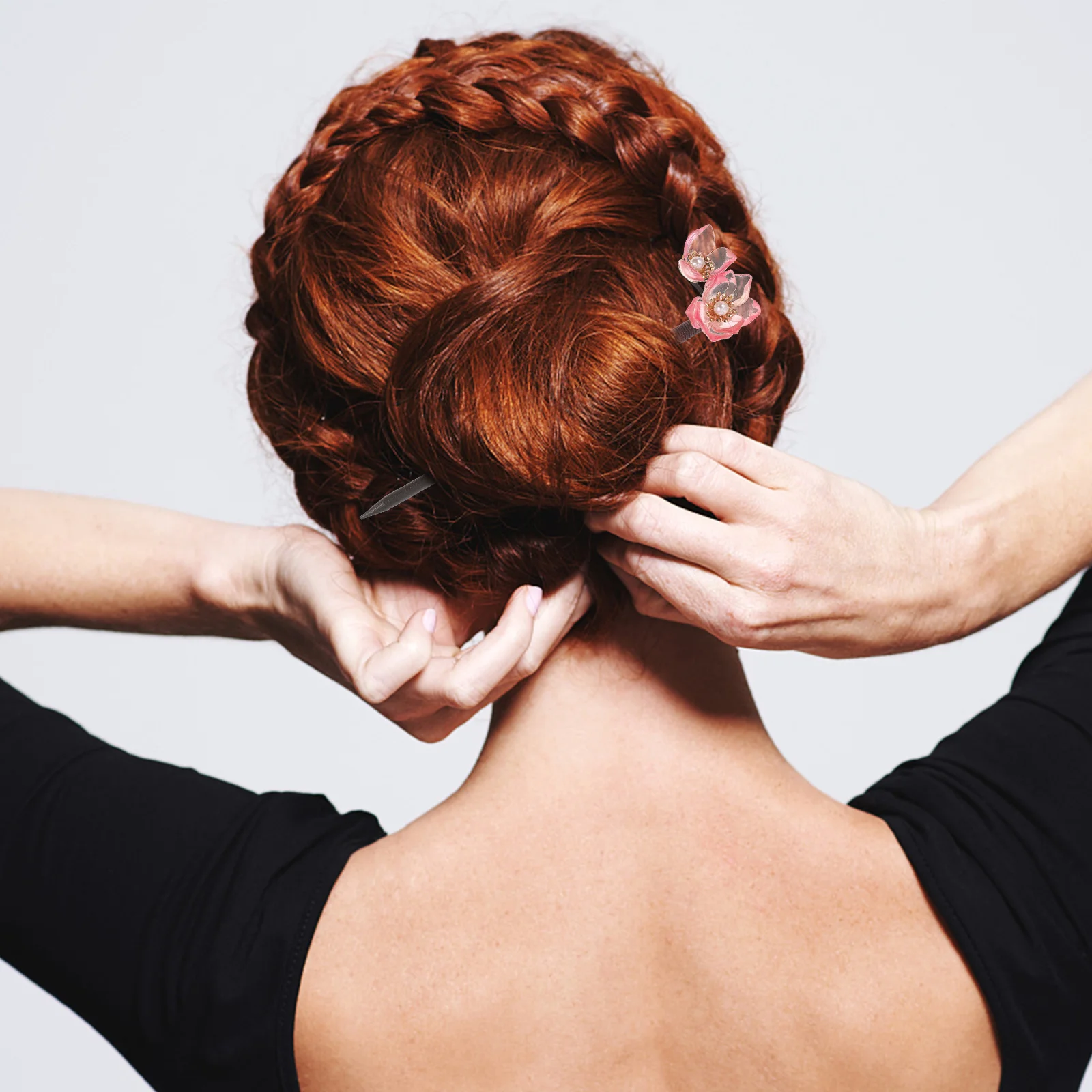 

Chinese Style Hair Stick Retro Hairpin for Women Long Strong Chopstick Easy Chignon Fixing Ethnic Folk Headdress Accessory