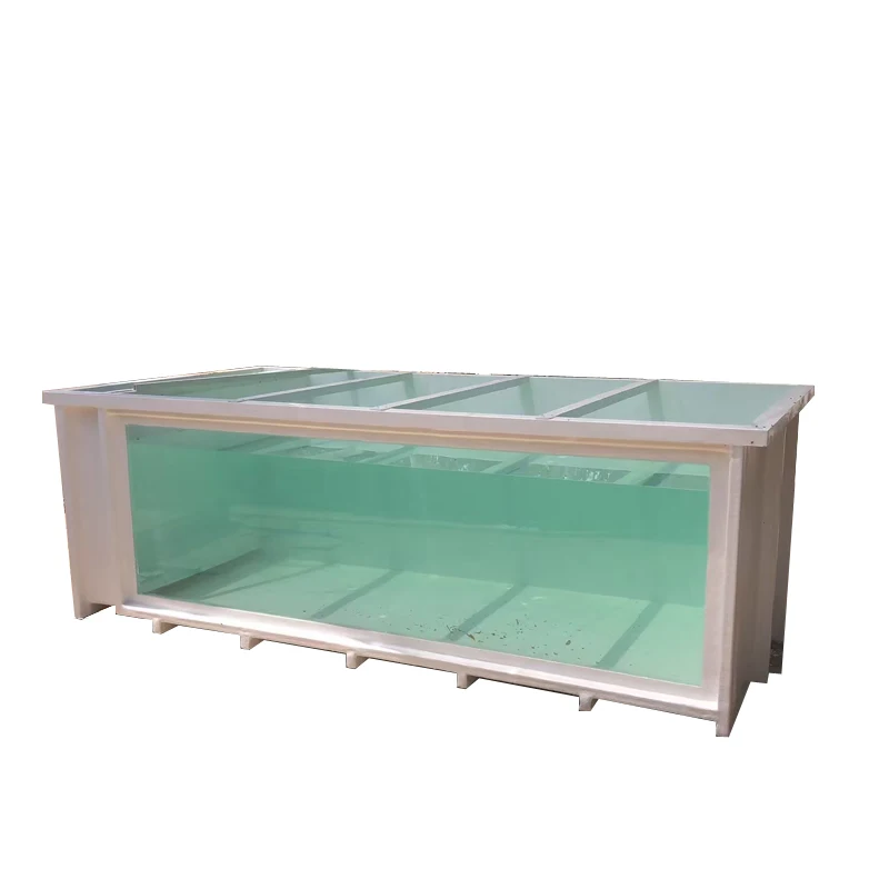 Factory Direct 2026 Multi-purpose FRP Fiberglass Fish tank with Window, Suitable for Aquaculture and Fish Storage