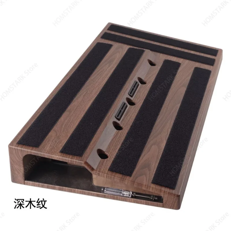 Oversized Single Block Guitar Effects Pedal Board, Light Strong Track Board with Hidden Power Supply, Custom Optional Colors
