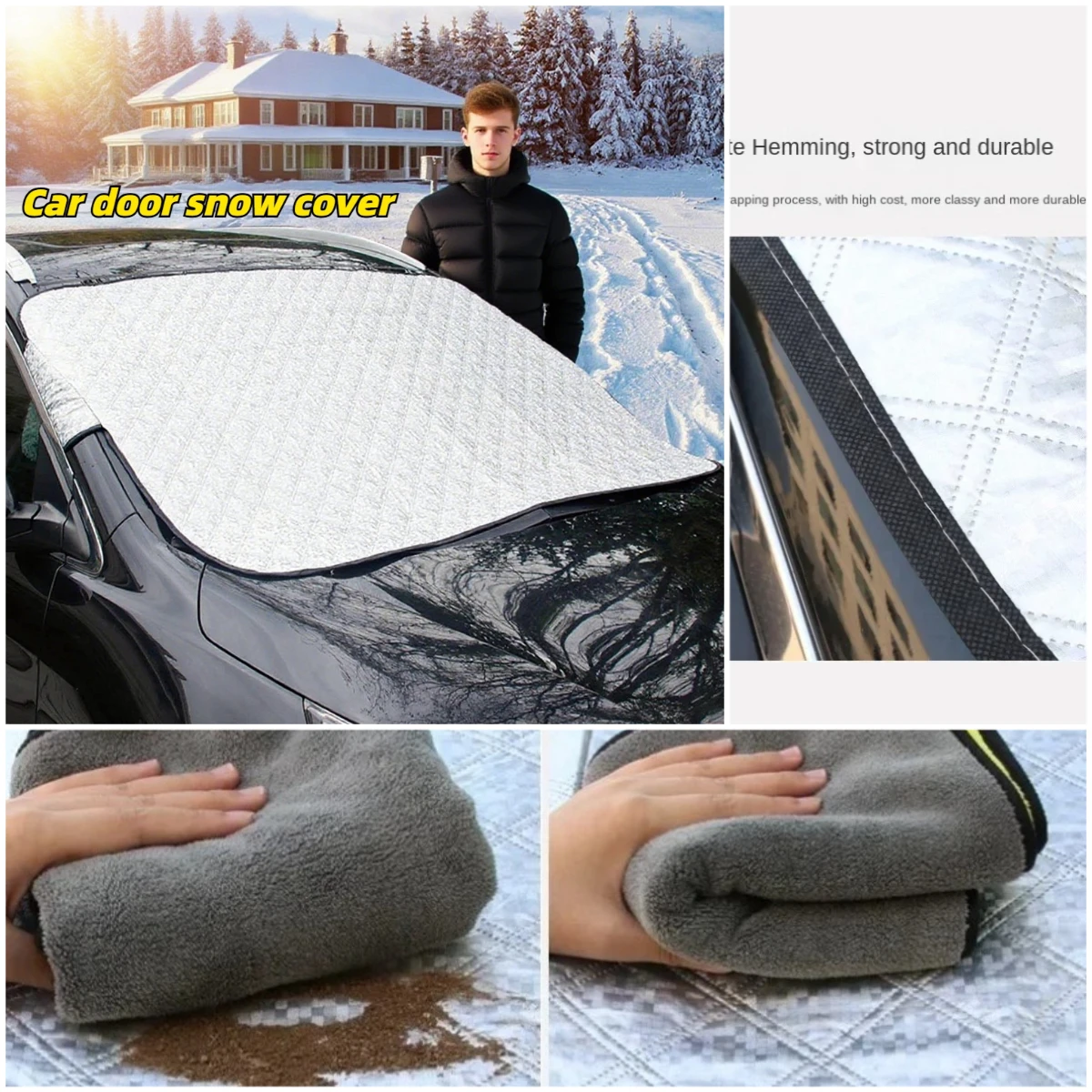 

1PC Car Sunshade Cover Car Windshield Snow Sun Shade Waterproof Protector Cover Car Front Windscreen Cover