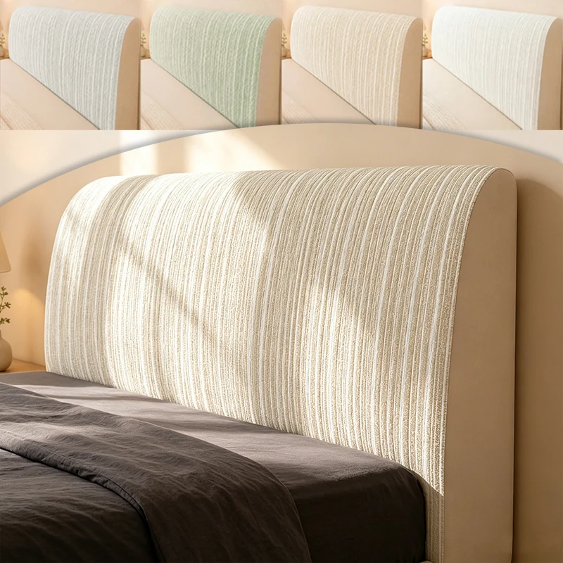 

1PC All-inclusive Elastic Ice Silk Headboard Cover Easy To Clean All-Season Comforter Bedside Cover for Bedroom House Decoration