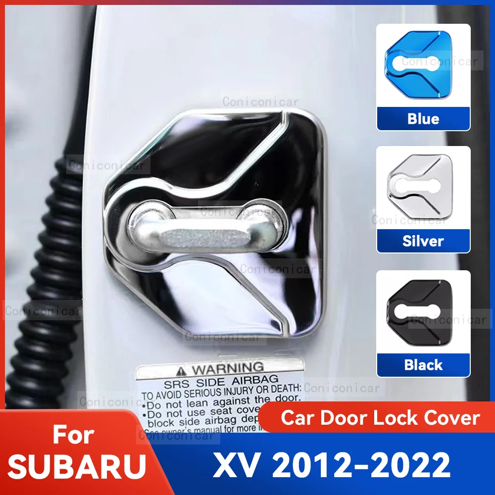 

Auto Car Door Lock Protect Cover Emblems Case Stainless Steel Decoration For SUBARU XV 2012-2022 Protection Accessories