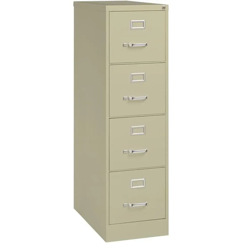 

48 Beige Veal Metal File Cabinet - Lockable, Pre-Assembled, Letter Size for Home or Office Use