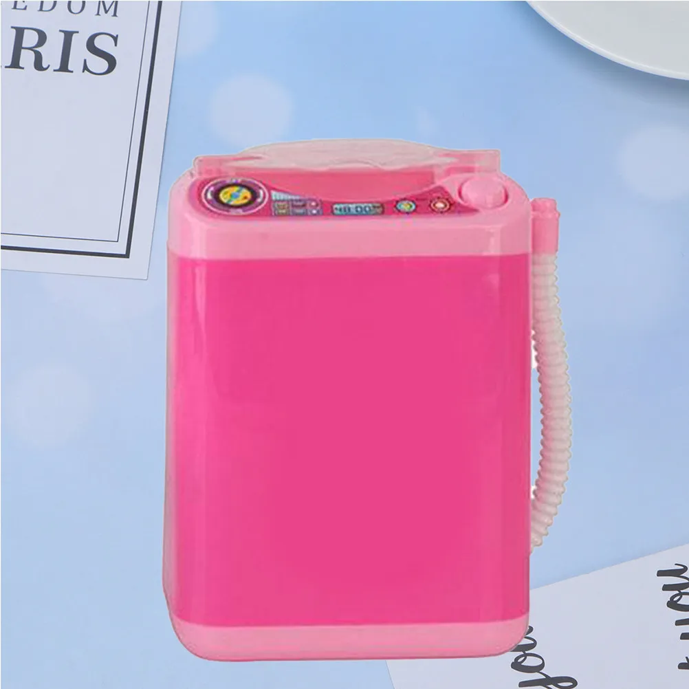 

1Pcs Pink Mini Electric Washing Machine Simulated Home Appliance Improve Kid Hand Coordination Pretend Play Washing Machine Toy