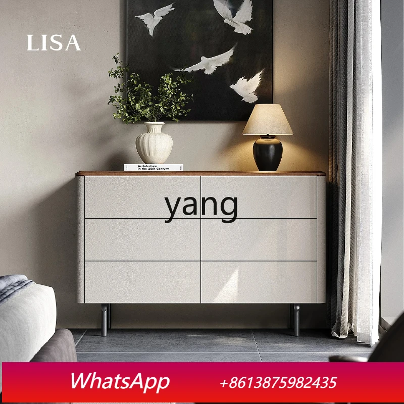 

LHM Italian light luxury solid wood large flat layer household drawer cabinet storage cabinet