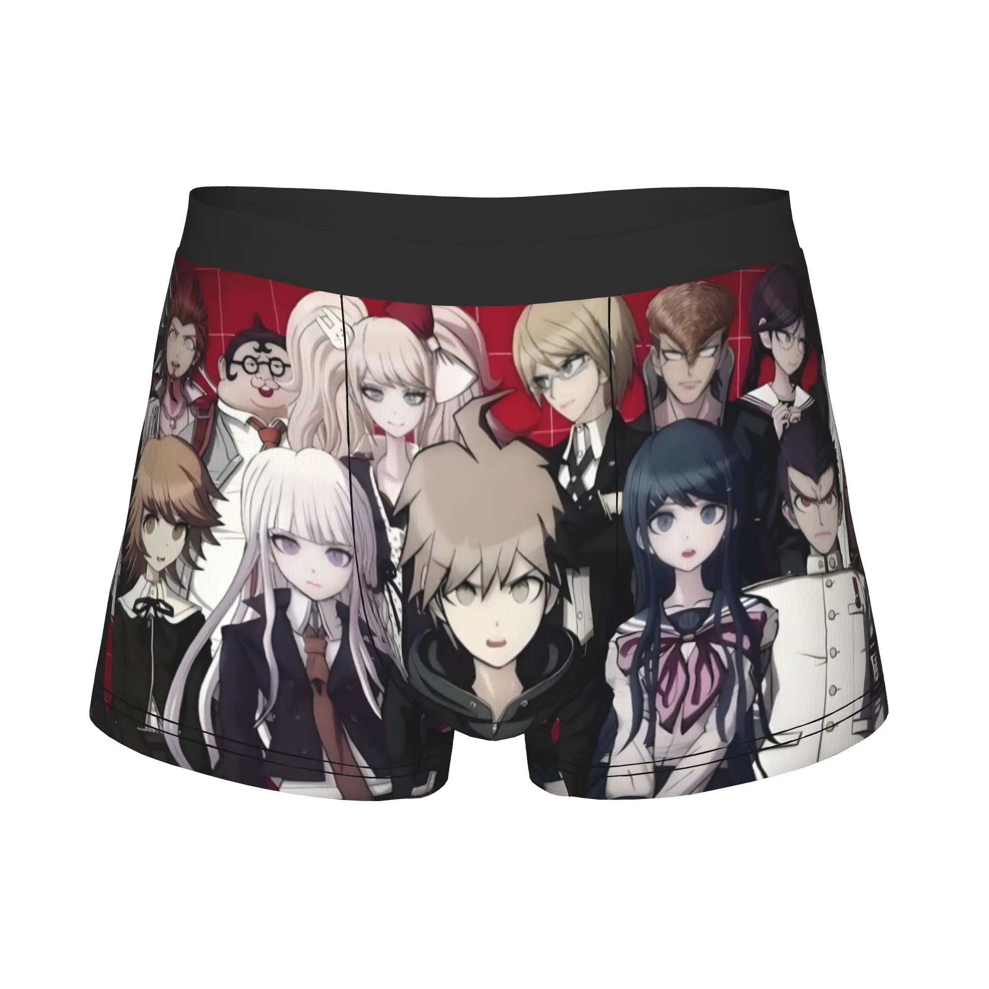 Male Funny Danganronpa Anime  Underwear Trigger Happy Havoc  Boxer Briefs Breathable Shorts Panties Underpants