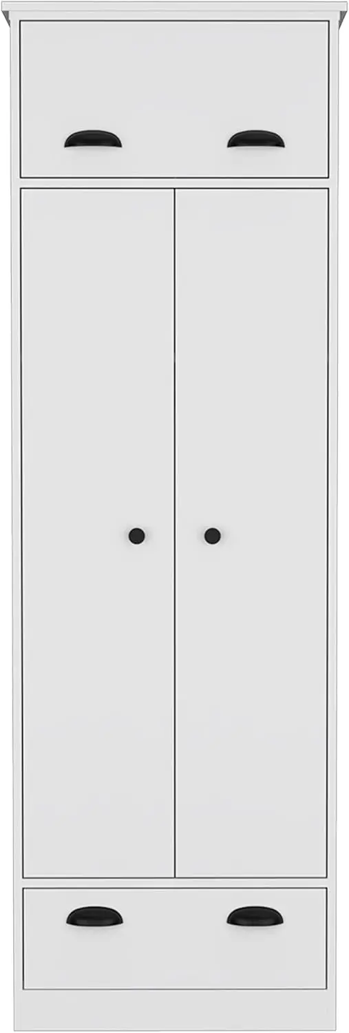 Tifton Armoire With Hinged Drawer, 2-Doors, And 1-Drawer, 70.47