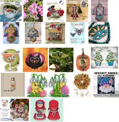 refrigerator magnet Counted Cross Stitch Kit Cross stitch plastic canvas Letistitch autumn Garland