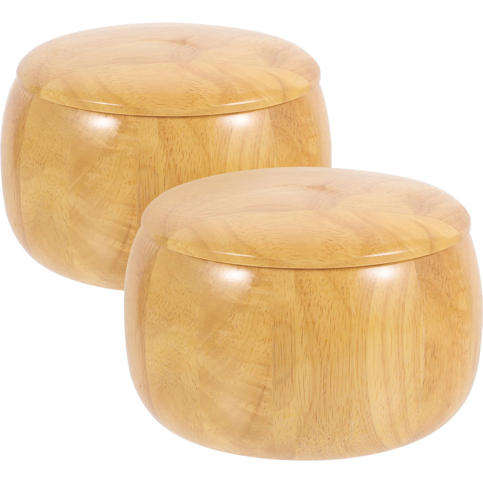 

2 Pcs Wood Chess Stone Bowls Professional Game Accessories Stones Holder