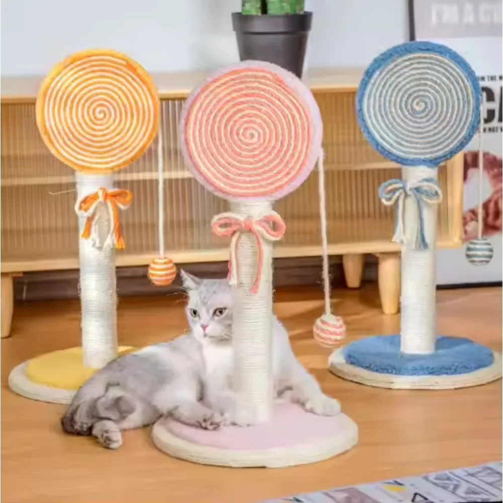 

Customizable Lollipop Cat Climbing Racks Natural SisalScratching Boards