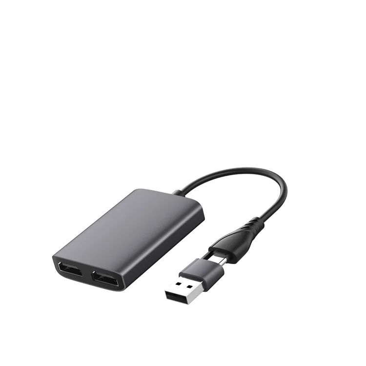 USB-zu-Dual-HDTV-Notebook-Dockingstation-Splitter, verschiedene Multi-Bildschirme mit dem gleichen Bildschirm unterschiedlich