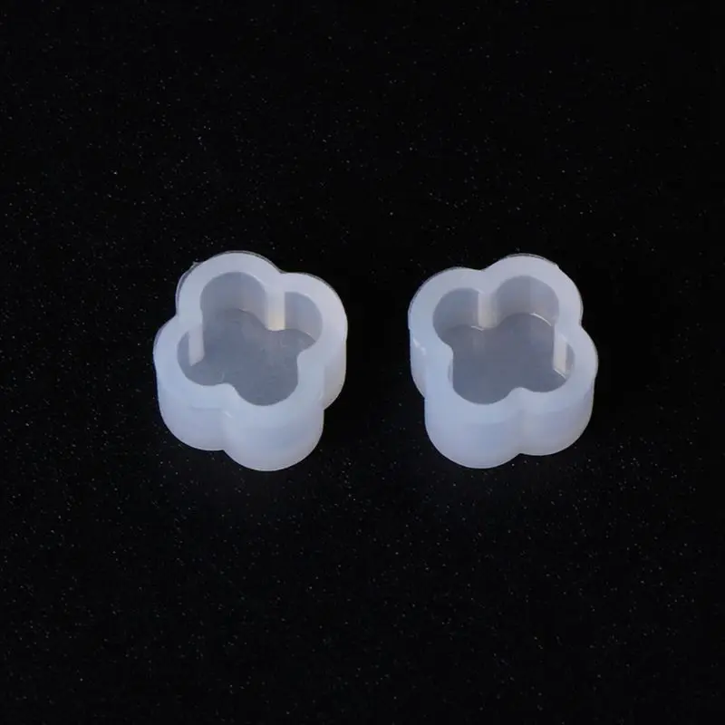 8คู่/เซ็ต UV เรซิ่นแม่พิมพ์ซิลิโคน DIY คริสตัลอีพ็อกซี่แม่พิมพ์ขนาดเล็กต่างหูสตั๊ดทำแม่พิมพ์