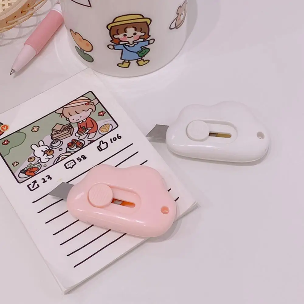 Cute Mini Small Pocket size Craft Wrapping Box Paper busta Cutter Utility Knife Letter Opener forniture artistiche per studenti