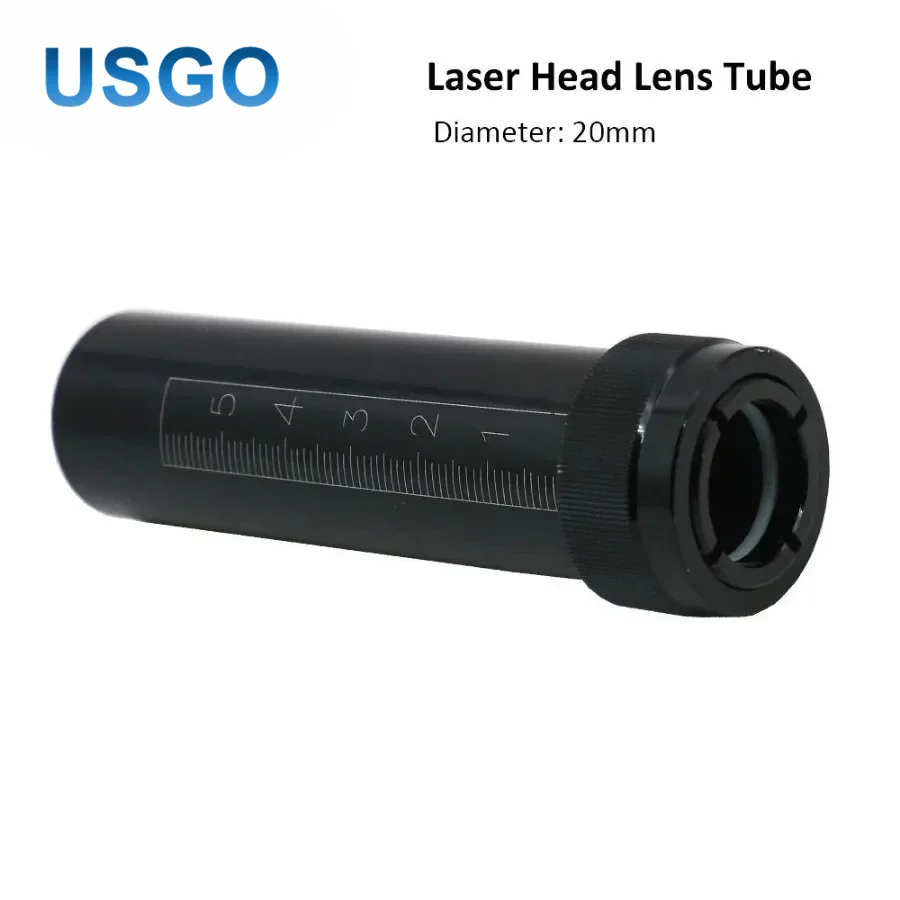 USGO T Series OD 20mm Laser Head Lens Tube Barrel for Dia 20mm FL 50.8mm Lens CO2 Laser Cutting Engraving Machine CNC