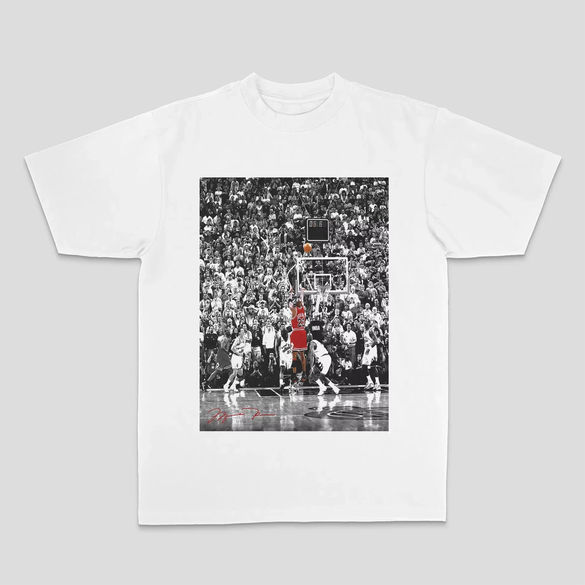

2025 Summer Michael Jordan American Print T-shirt Men's Women's Loose Cotton Direct Spray Summer Loose Short Sleeve Top Tee