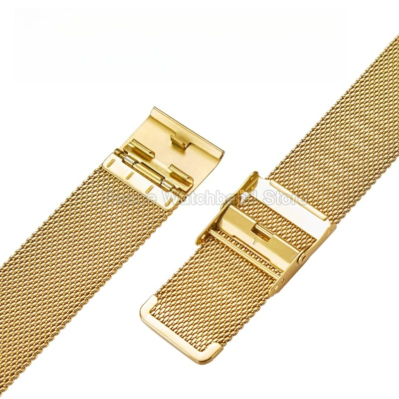 حزام ساعة من الفولاذ الشبكي الأنيق القابل للتنفس معانقة المعصم لسوار ساعة MIDO Baroncelli Overseer Commander Milanese Series