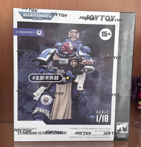 

【SF】Фигурка JOYTOY Warhammer 40K 1/18: Ультрамариниан, Стернгвард, Ветеран, Сержант — Модель для коллекции, подарки, украшения
